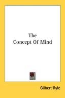 Gilbert Ryle: The Concept Of Mind (Paperback, 2007, Kessinger Publishing, LLC)