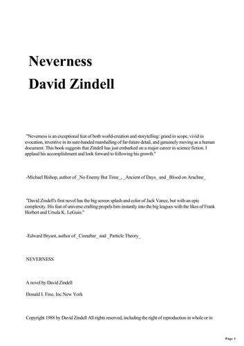Neverness (1988, D.I. Fine)